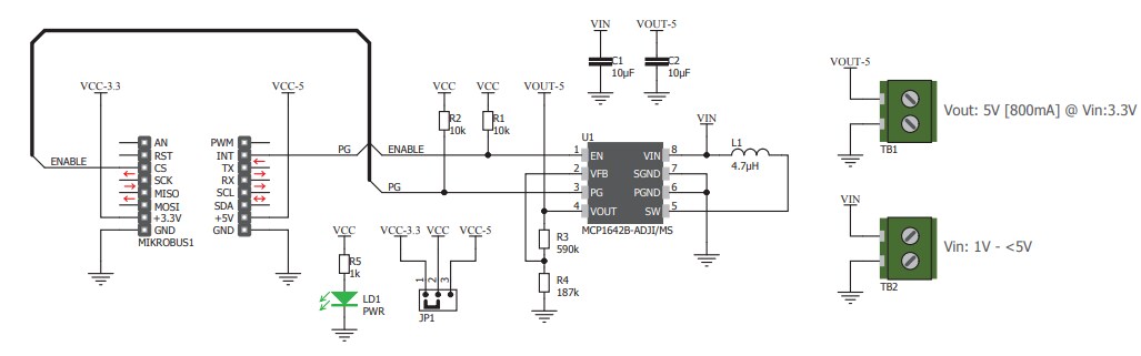 Schematic - Mikroe MIKROE-2894 BOOST 2 Click